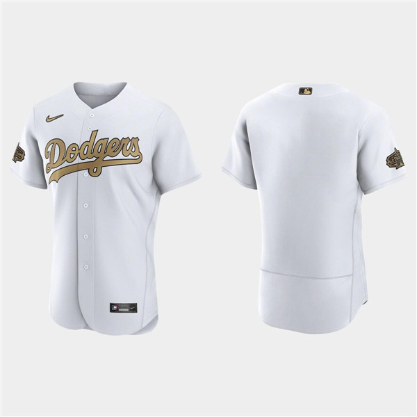 Men's White Los Angeles Dodgers Blank 2022 All-Star Flex Base Stitched Baseball Jersey